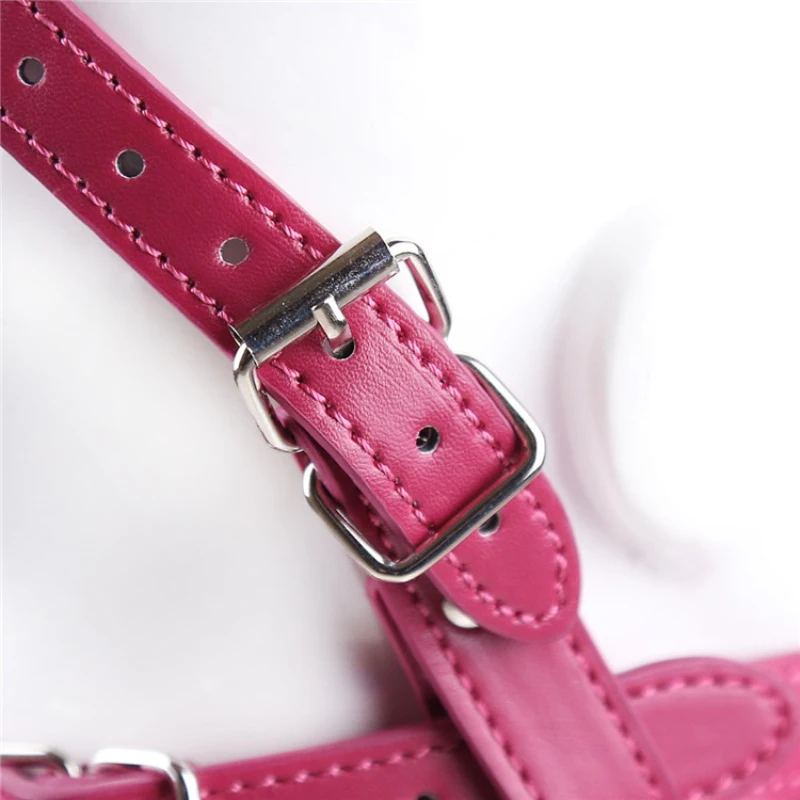 Бандаж для взрослых из искусственной кожи с шариками рта и приколами маски фетиш