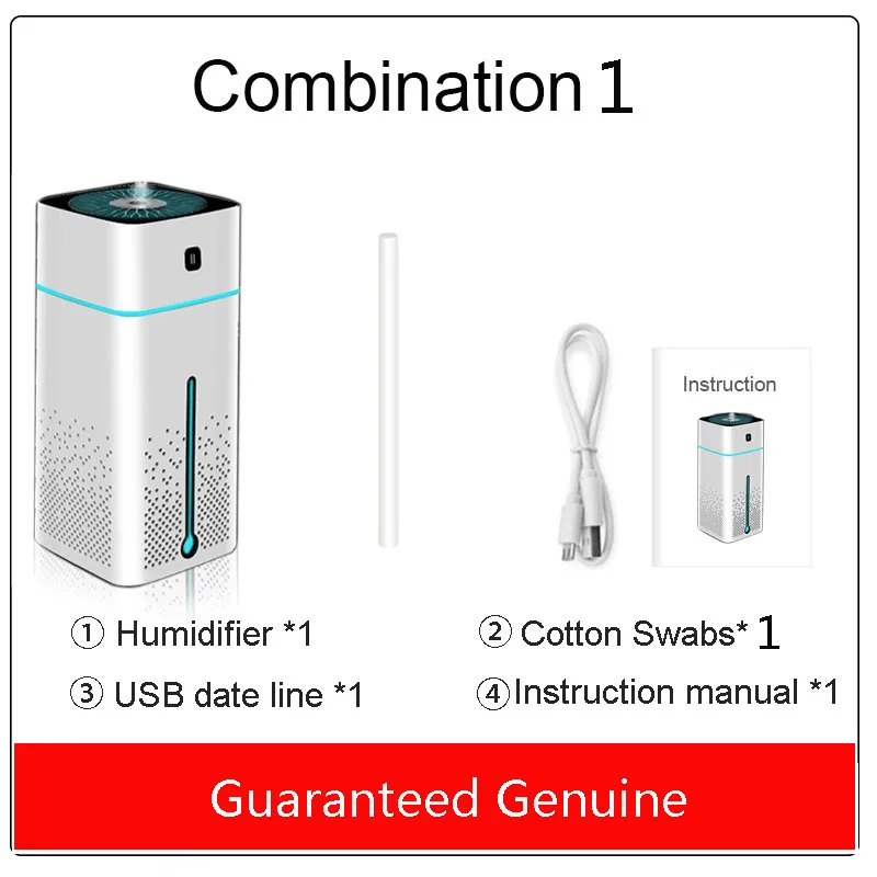 USB портативный увлажнитель воздуха диффузор ароматического масла 1000 мл