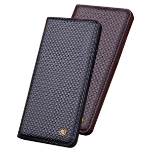 calfskin genuine leather magnetic holster flip cases for oneplus nord n200 5goneplus nord 2 5g mobile phone case with kickstand free global shipping