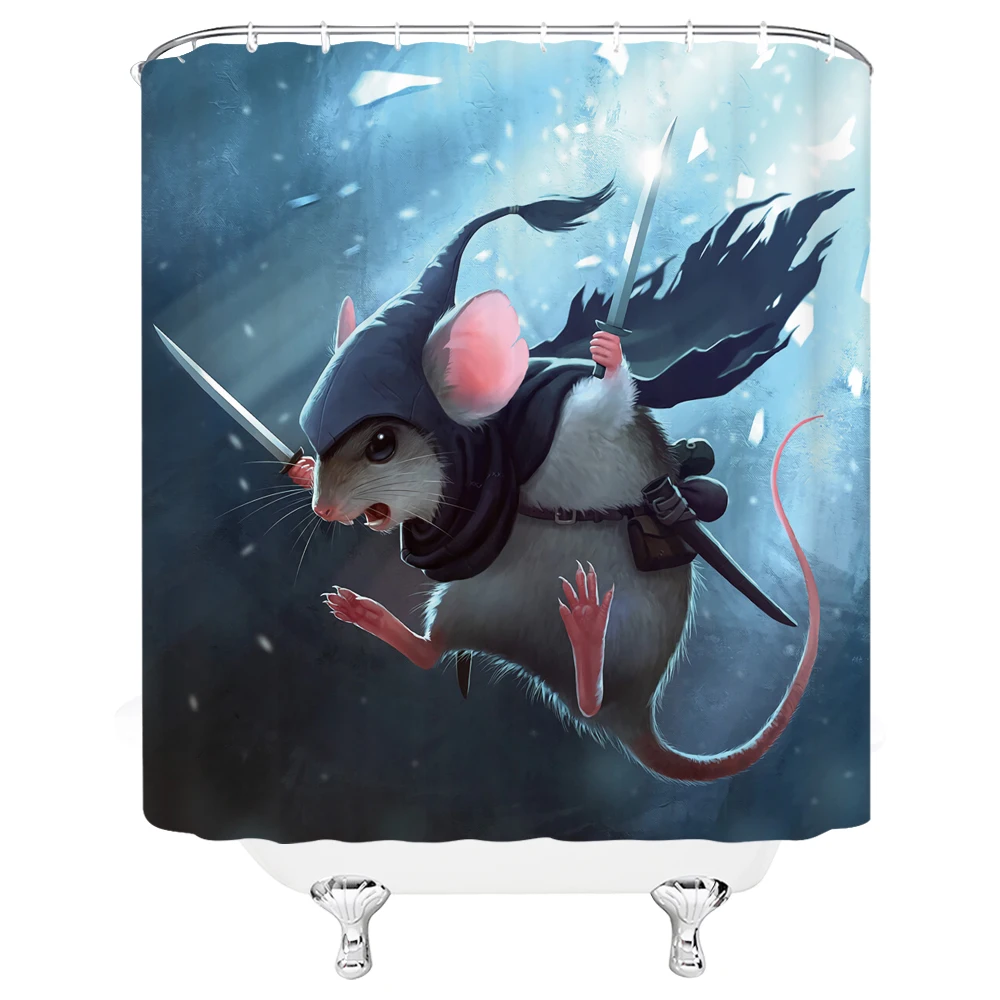 Японский аниме водонепроницаемый и устойчивый к плесени ткань занавеска для