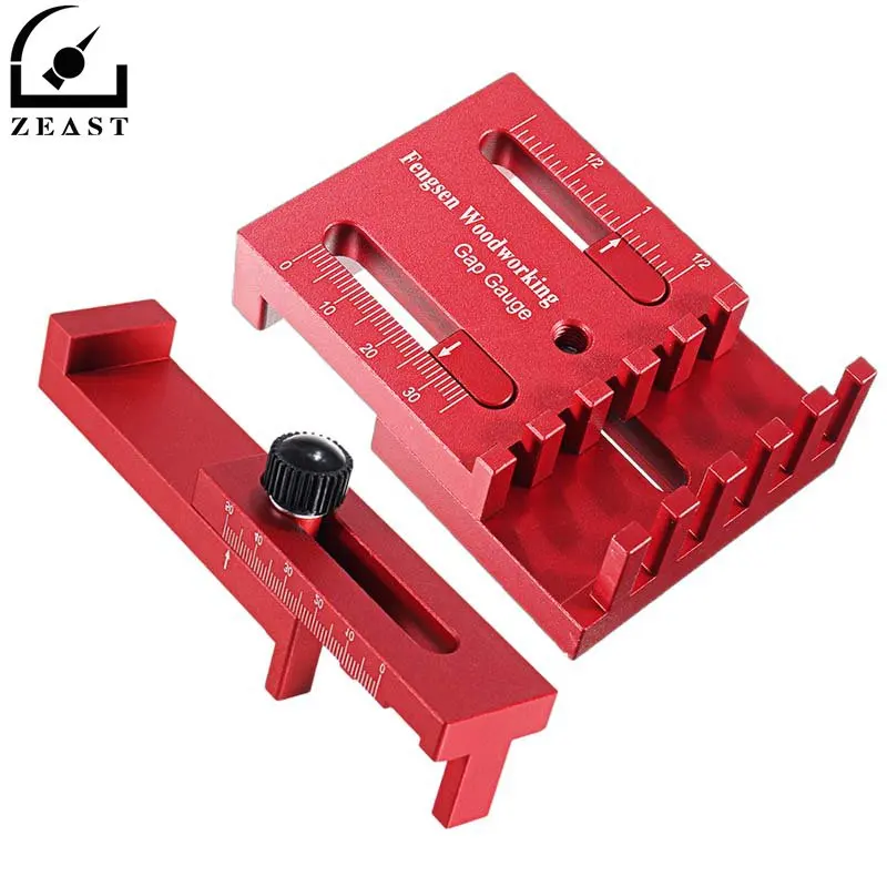 Алюминий сплав пилообразный линейка Деревообработка измеритель зазора для