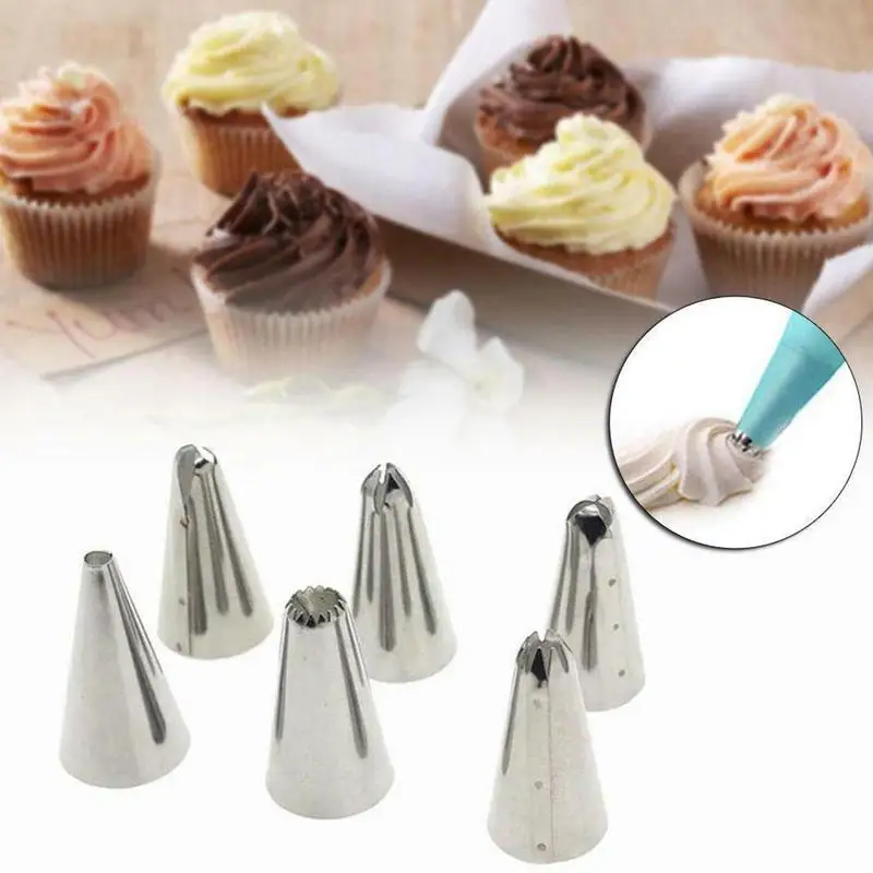 

12pcs/set Steel Nozzle Pastry Tips Converter Bag Cake Diy Tools Decorating EVA M9K9 Pastry E1O9