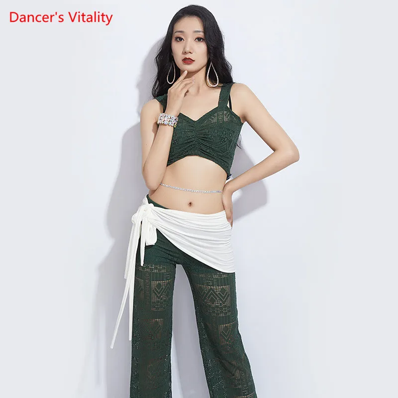 Летний кружевной комплект одежды для танца живота новая рубашка на подтяжках