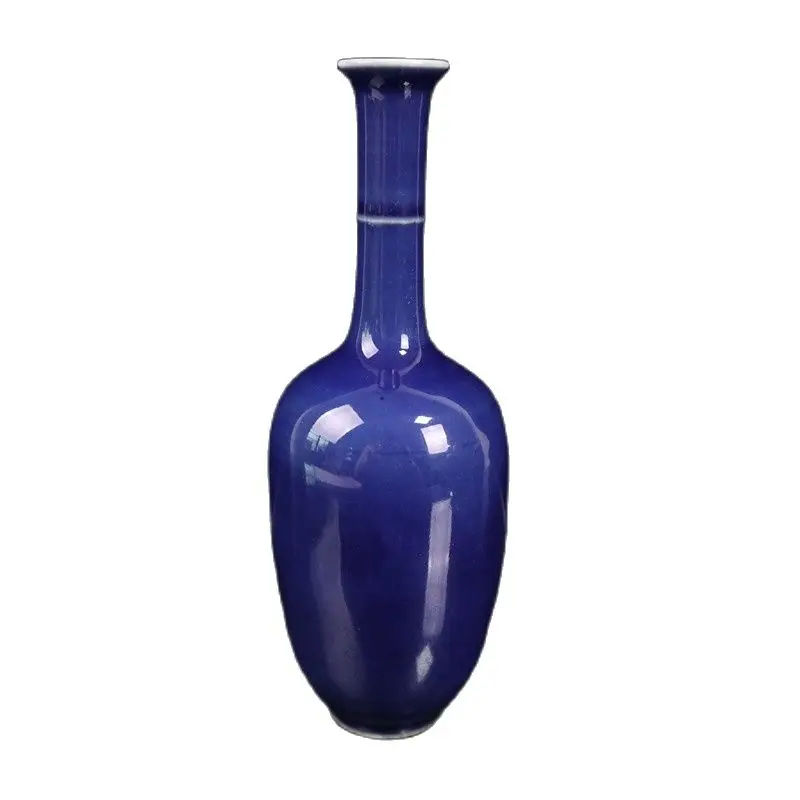 

Chinese Old Porcelain Blue Glazed Vial
