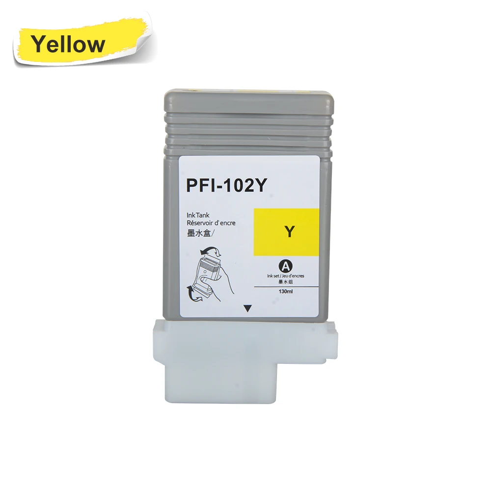 PFI-102 PFI102 пустой пополняемый картридж с чипами для Canon iPF500 iPF510 iPF600 iPF605 iPF610 iPF700 iPF710