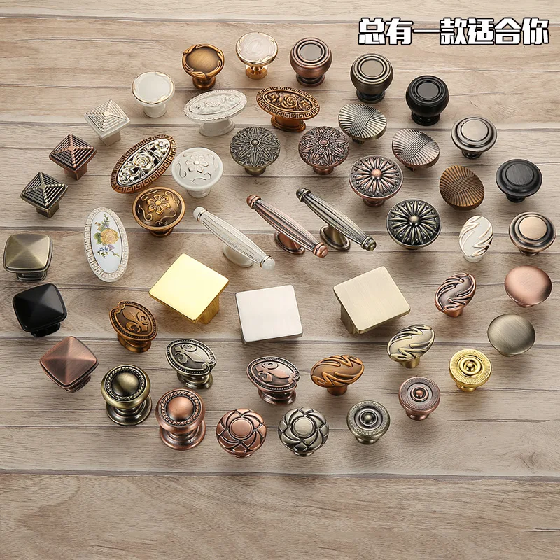 Дверная ручка для шкафа бронзовый античный выдвижной ящик в стиле ретро