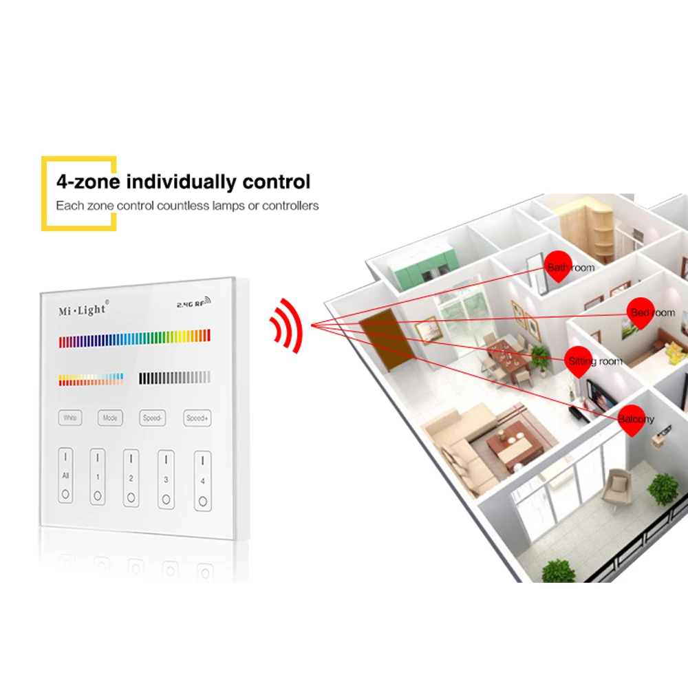Светильник Mi с сенсорной панелью контроллер AC DC 15A умный сенсорный экран диммер
