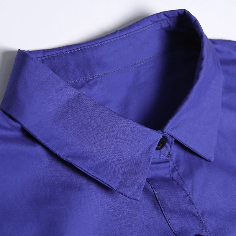 Женское платье с отложным воротником [XITAO] черное однотонное свободного покроя