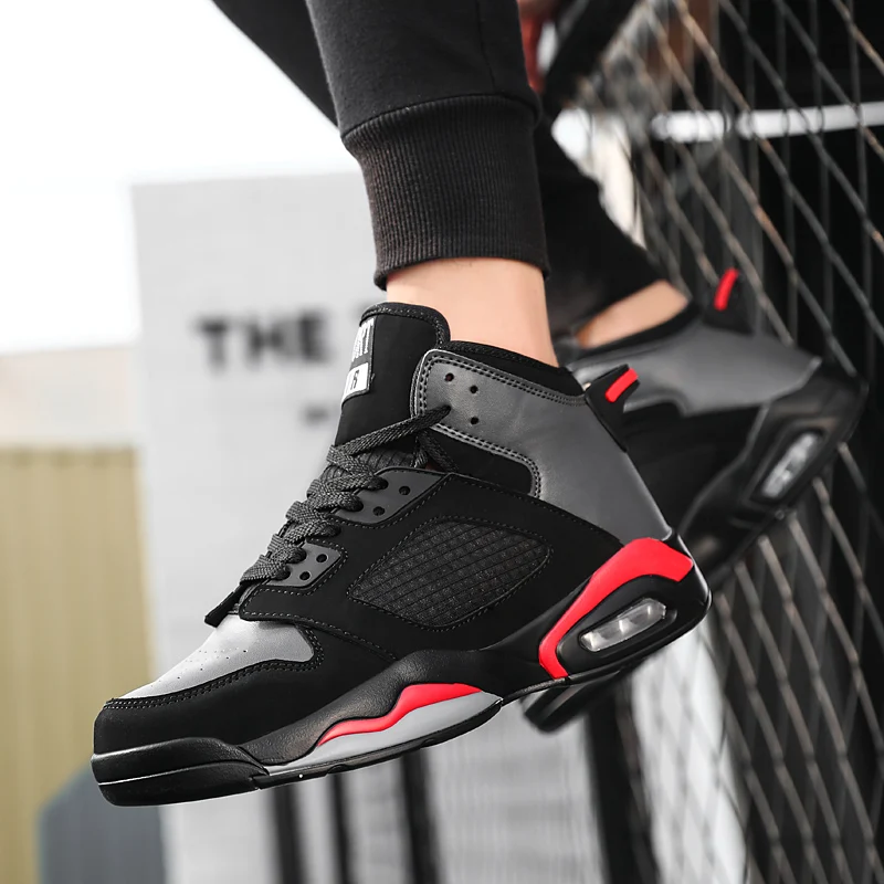 

Outdoor Retro Basketball Shoes Men Sneakers Athletic Shoes Breathable Nonslip Sneakers Big Size 46 Retro Sports Shoes Boots
