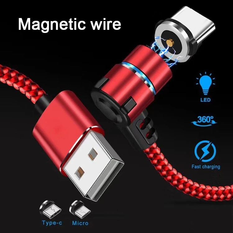 Robotsky Micro usb type C кабель 90 градусов быстрая зарядка магнит зарядное устройство кабели для Samsung huawei для мобильного телефона Магнитный зарядка