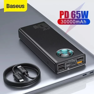baseus power bank 30000mah type c pd 3 0 fast charger for iphone quick charge 3 0 external battery powerbank for xiaomi samsung free global shipping