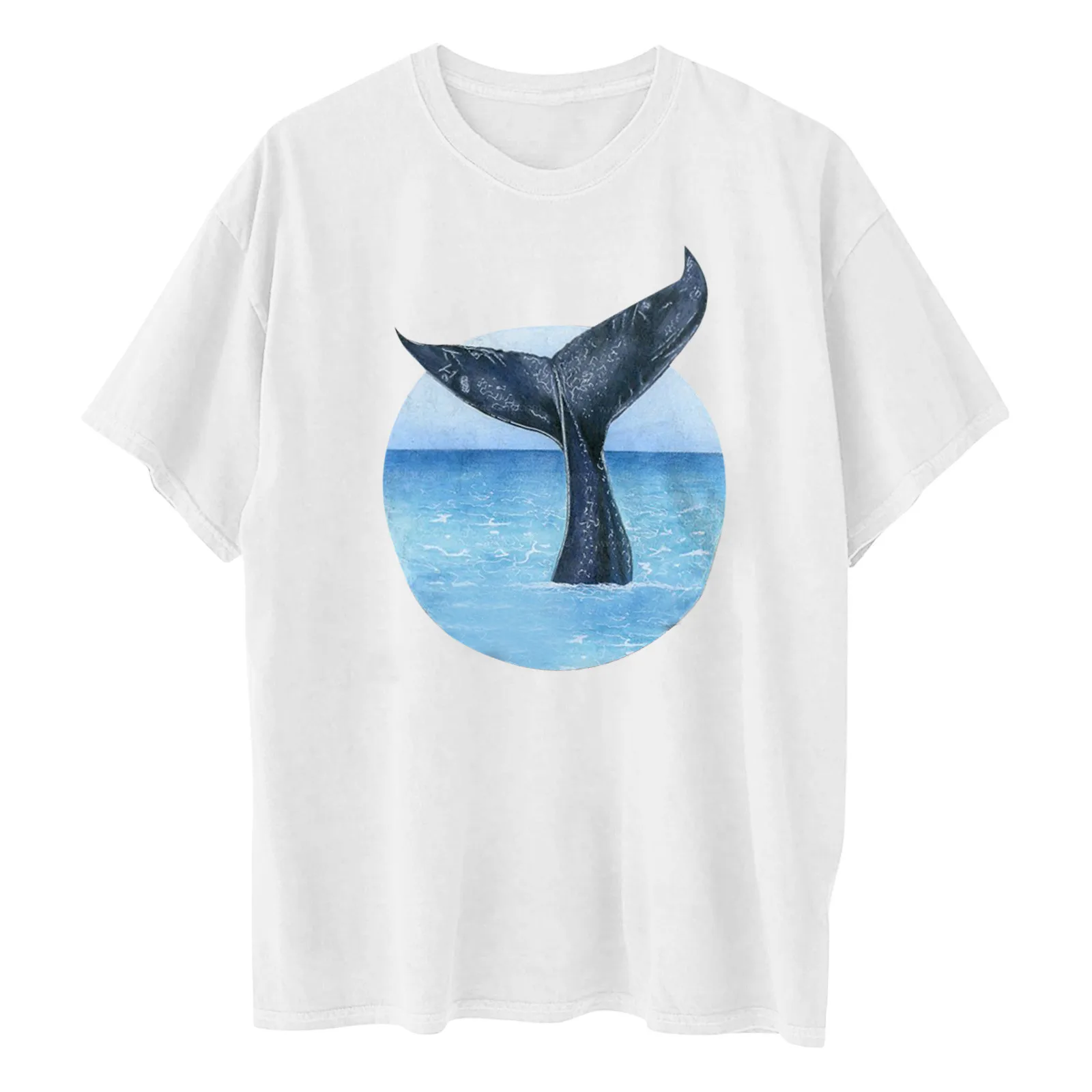 

Fashion T Shirt Dress For Women Summer 2021 Women Vintage Drop Sleeves Printed Pattern Casual Short Sleeve Tops