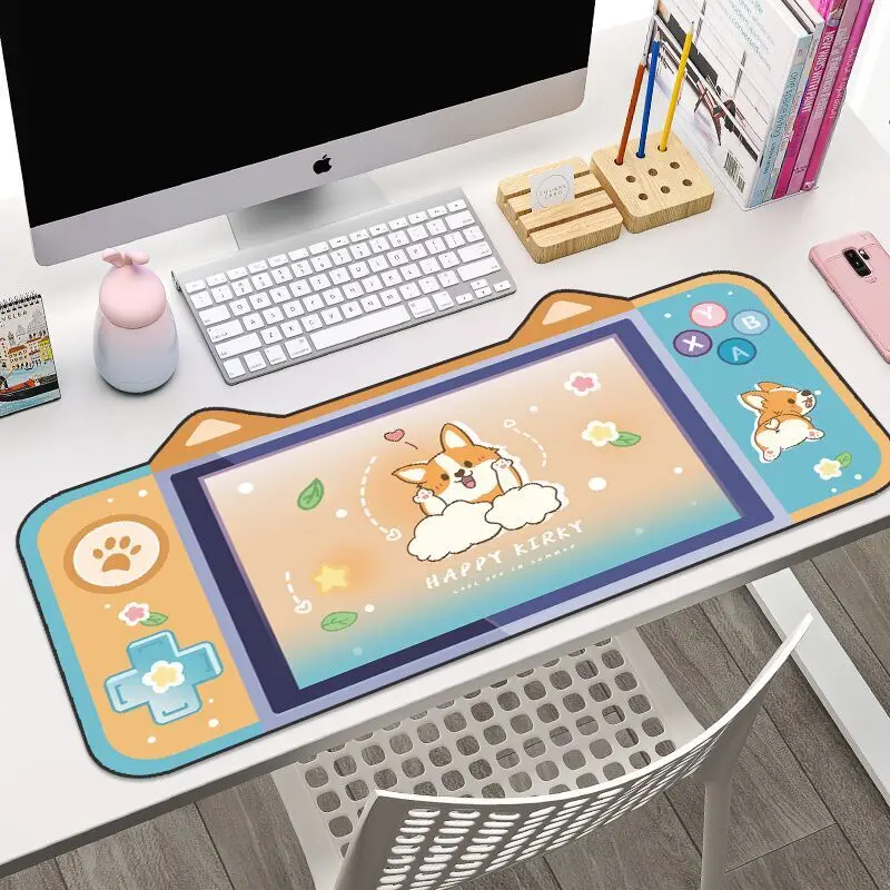Милый коврик для мыши DATA FROG Cat Ear большой компьютерный стол розовый игровой