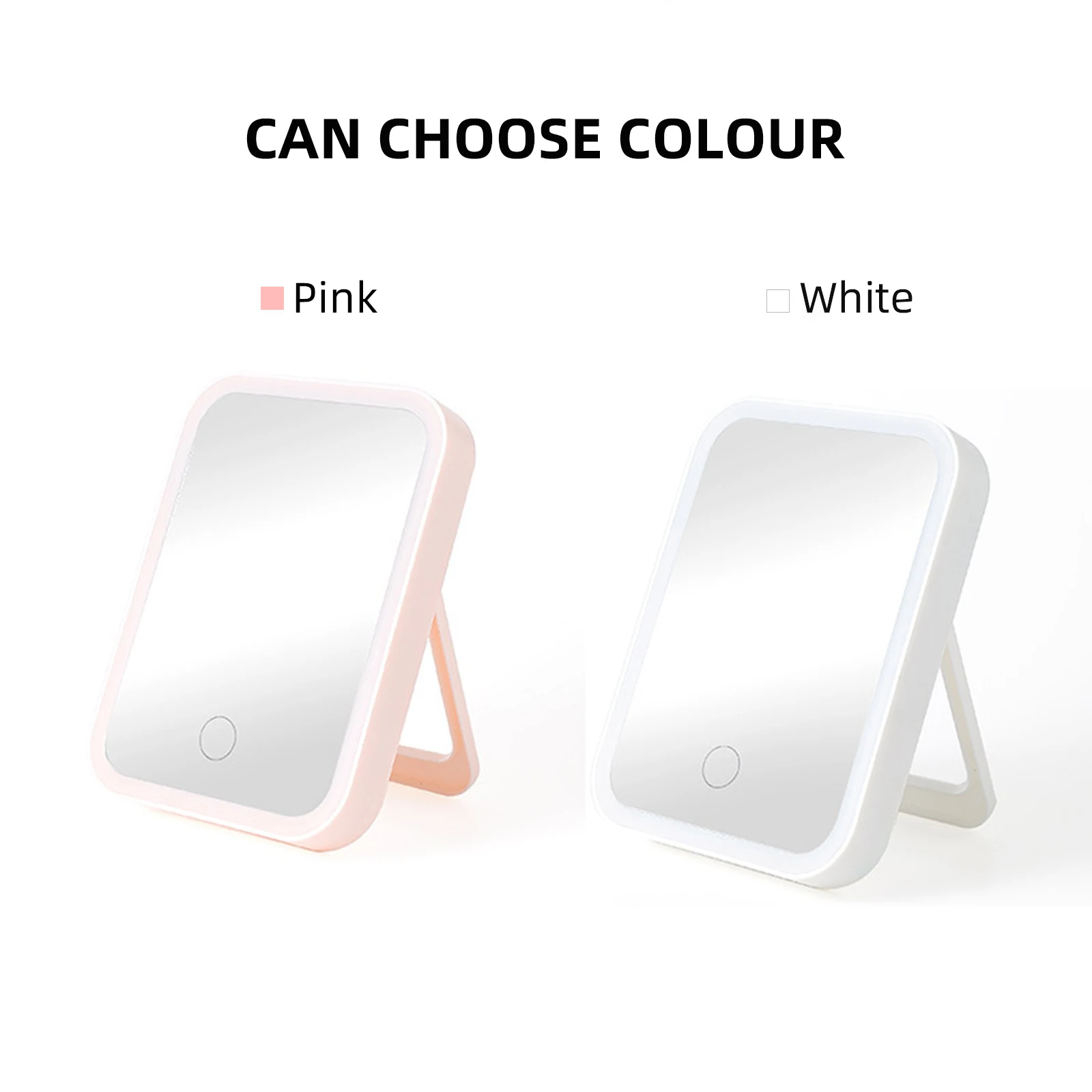 Складное зеркало для макияжа со светодиодной подсветкой и Usb-зарядкой | Красота