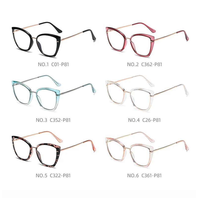 RUOBO TR90 кошачий глаз дизайн анти-синий свет очки для женщин компьютер синие