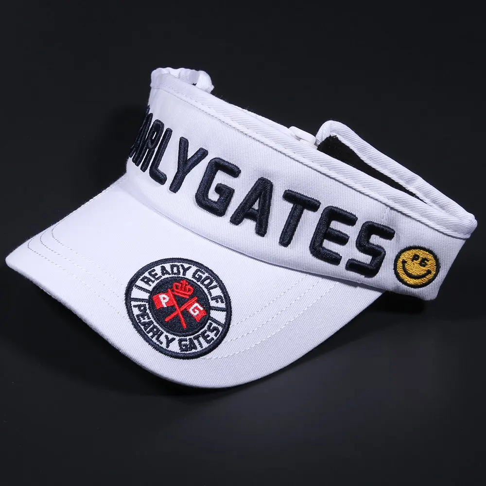 New Adjustable GP Golf Hat Without Top Caps Outdoor Sport Smiling Face Golf Hats Cotton Cap Pearly Gates Colorful