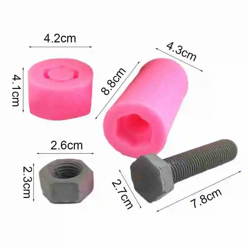 

Household Screw Nut Size Wrench Hammer Combination Decoration Fudge Mold Handmade Candy Fondant Cake Chocolate Mold Silicon L9O6