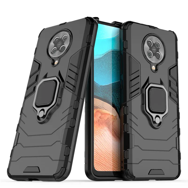 

Shockproof Bumper For Xiaomi Redmi K30 Pro Case Soft Silicon Armor Hard PC Stand Protective Phone Cover For Xiaomi Redmi K30 Pro