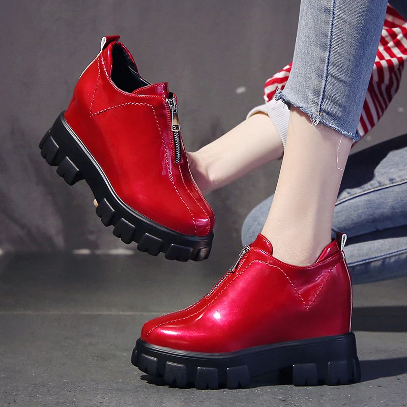 

Women Heels 2021 White Platform Shoes Woman Wedges Women Casual Shoes Comfortable 9.5CM High Ladies Shoes Chaussure Femme