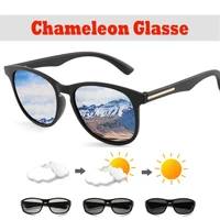 photochromic sunglasses men polarized driving chameleon glasses male change color goggles driver uv400 discoloration eyewear 110