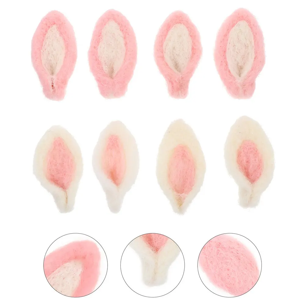 

8pcs Felt Cat Ear Craft DIY Decoration Accessories for Clothing Hat Costume