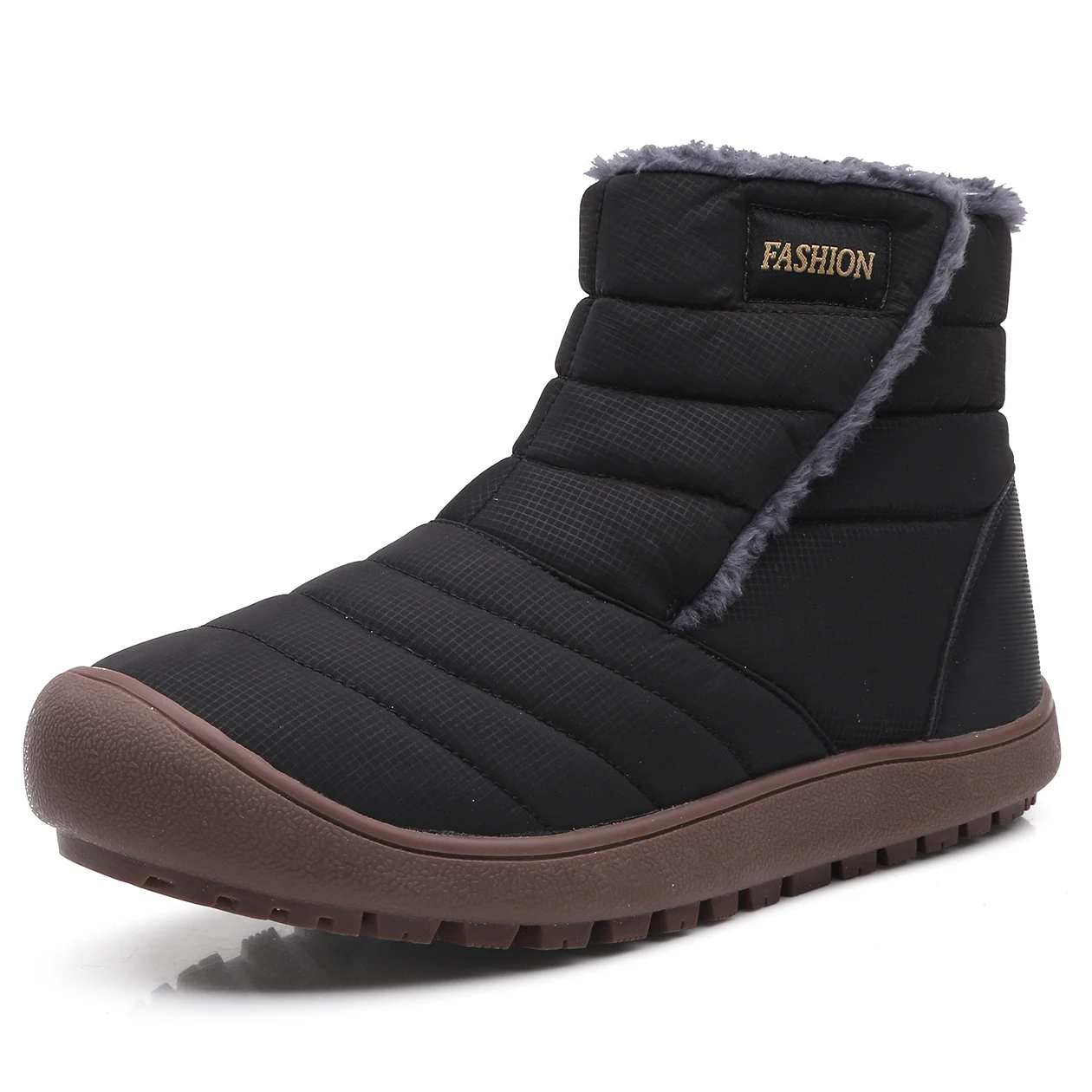 2019 Fashion Winter Men Boots Waterproof Comfortable Snow Fur Warm Ankle Shoes Footwear Male Lightweight | Обувь