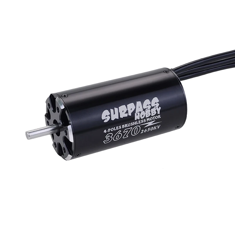 SURPASS HOBBY 3670 2650KV 4 полюса 5 мм вал бесщеточный Бессенсорное Водонепроницаемый мотор