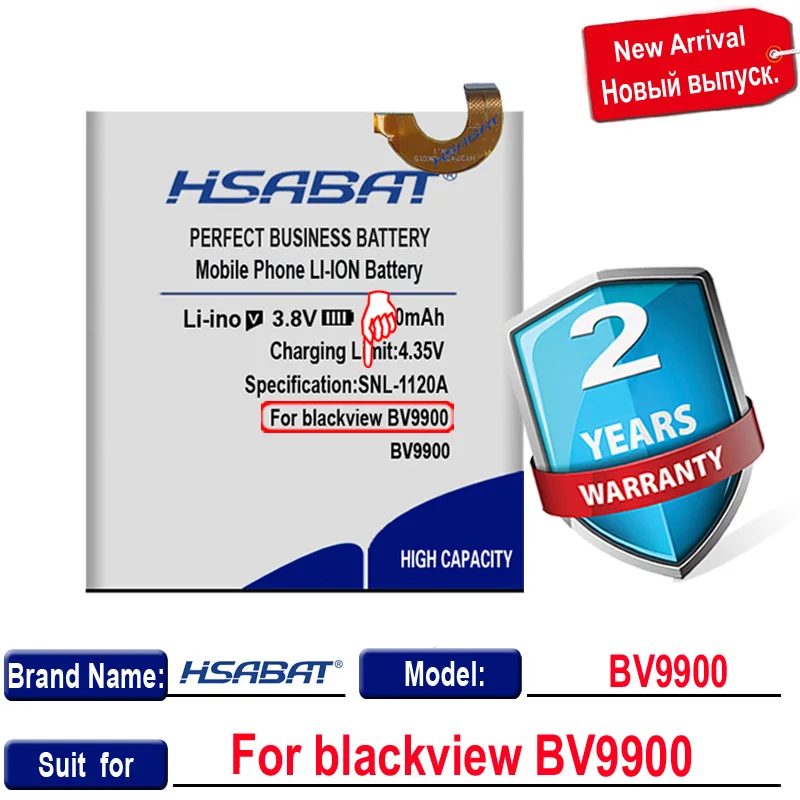 HSABAT 0 цикл 5200mAh DK015 батарея для Blackview BV9900 Pro Высокое качество Мобильный телефон
