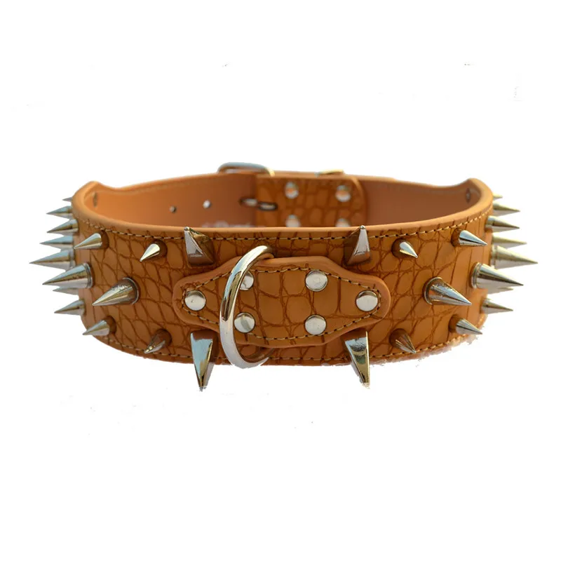 Модный ошейник для домашних животных шипованные ошейники с шипами ширина 2 дюйма