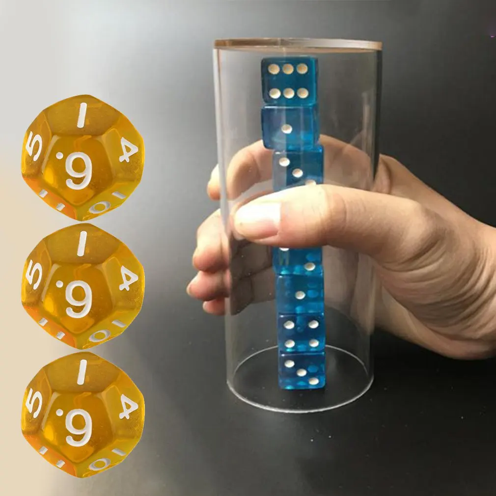 

10Pcs/Set Multicolor Transparent 12-Sided Role Playing Game Dices D12 New Free Shipping New Brand