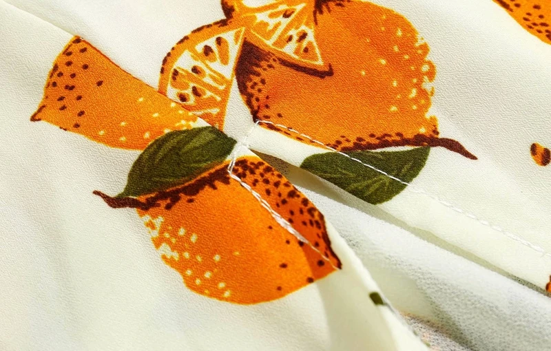 

Women's Sexy Style Dress Fruit Design Backless Spaghetti Strap Summer