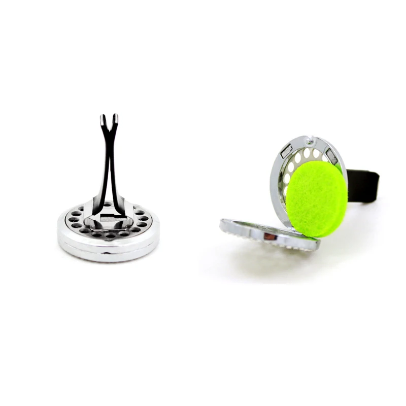 30 мм нержавеющая сталь + сплав кристалл автомобильный масляный диффузор медальон