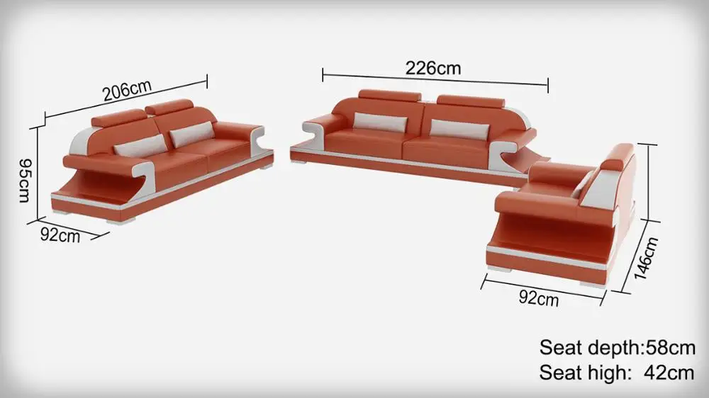 Living room furniture leather recliner sofa set | Мебель