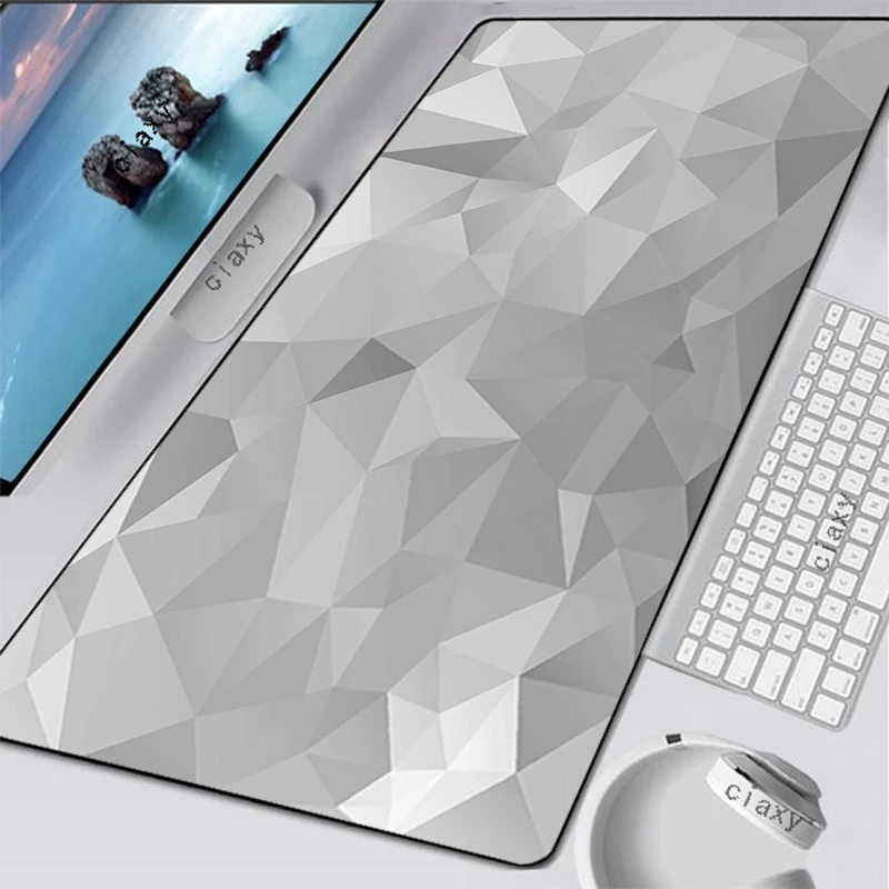 

Gray Gradient Mausepad Mouse Pads Hot Pad Mause Gamer Anime Mats Cute Desk Big Kawaii Accessories Mousepad Rubber Mat PC Cabinet