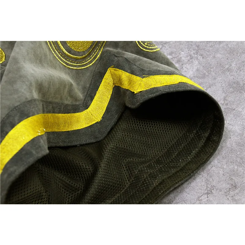 

Gold Thread Embroidery Askyurself Shorts Men Women Do Old Drawstring Askyurself Breechcloth streetwear mens shorts