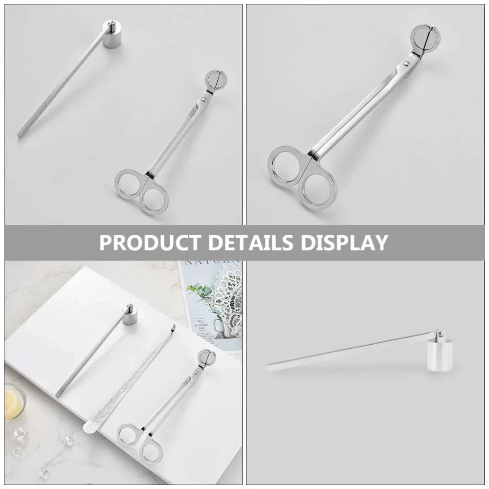 

1 Set/2PCS Candle Wick Trimmer Extinguisher Candle Accessory Candle Care Tool