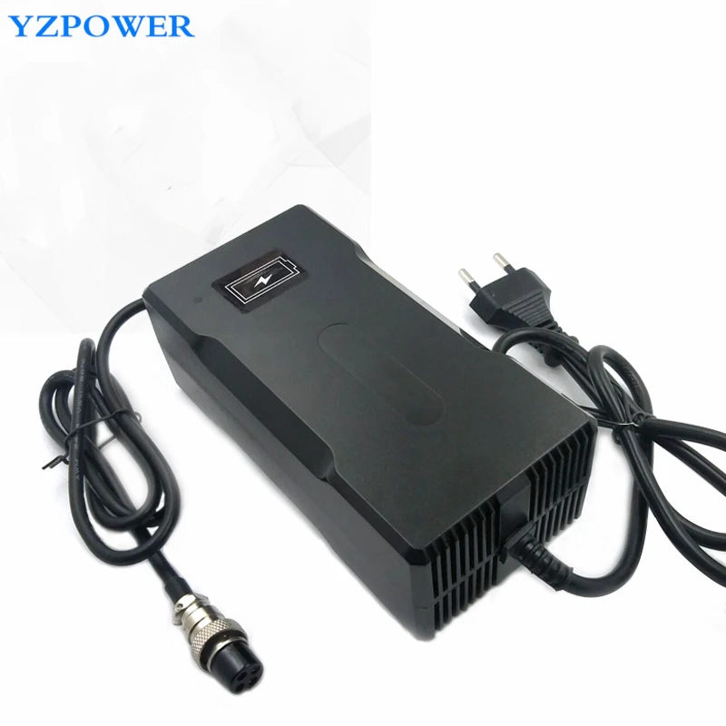 

YZPOWER Auto-Stop LifePO4 Battery Charger 51.1V 3.5A 4A 4.5A For 14S 44.8V Life po4 Battery Pack
