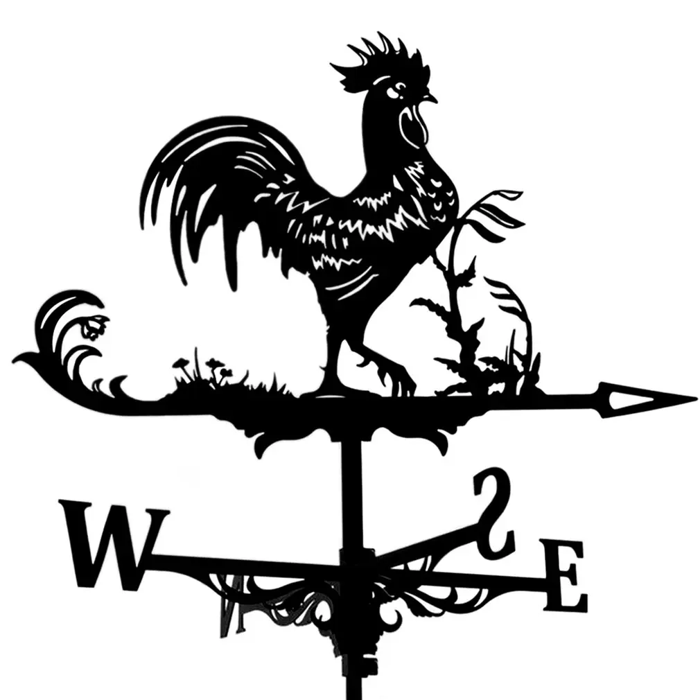 

Stainless Steel Rooster WeaTHISrvane WeaTHISr Vane Wind Direction Indicator Metal Winds Witch Rooster WeaTHISrvane