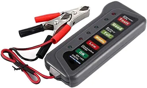 12V Батарея и генератор тестер с 6 светодиодами Дисплей проверить сканирования |