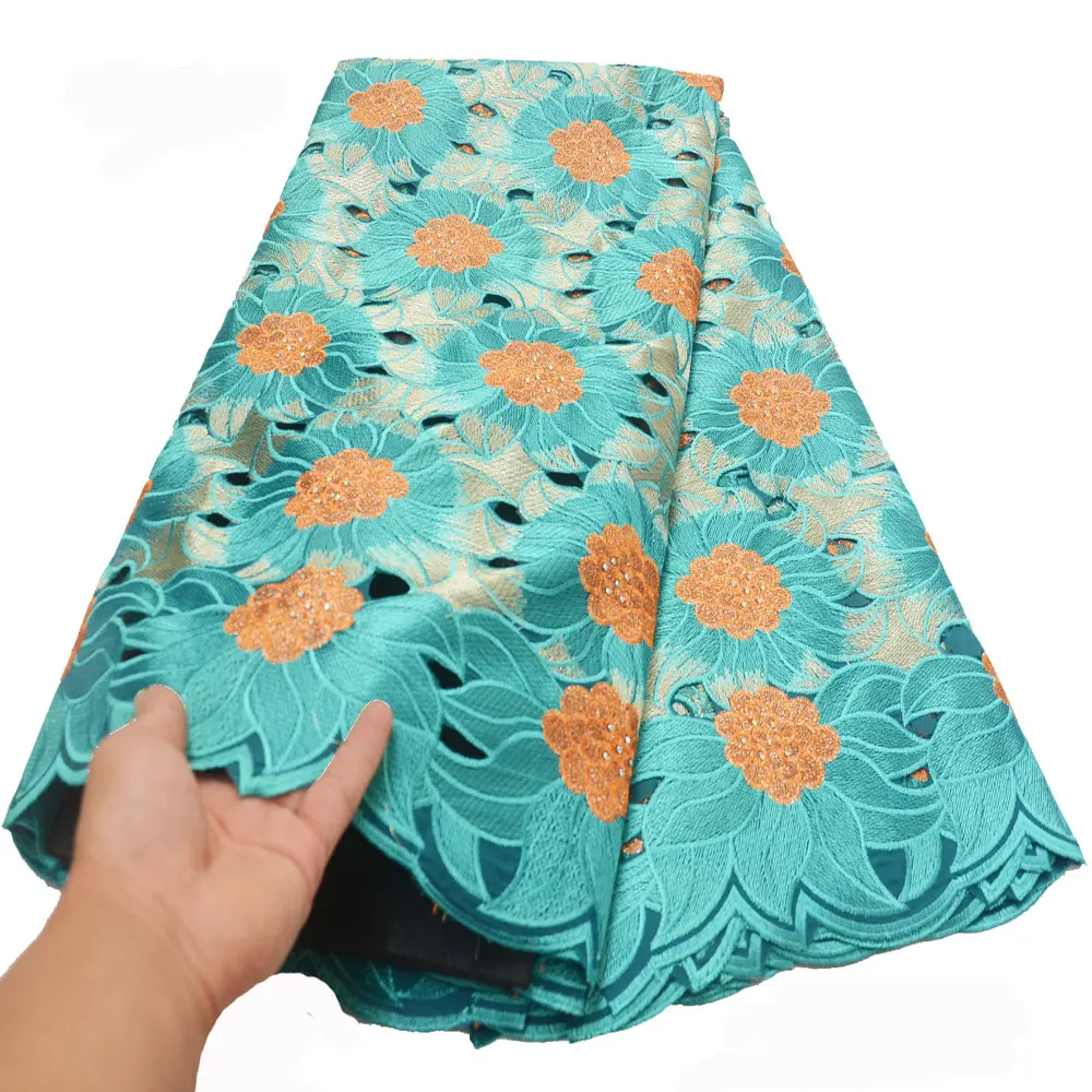 

Африканская кружевная ткань, 100% хлопок, кружево из вуали, Швейцария, A730-2, высокое качество, 2022 г.