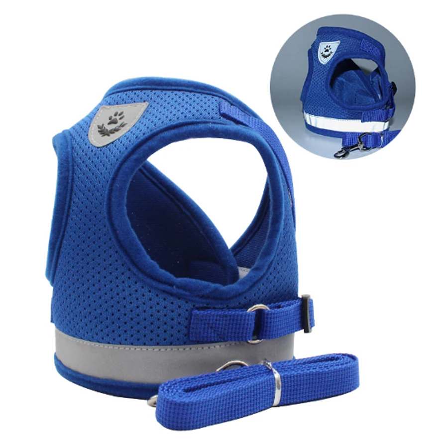 

Clothes For Small Dog Nylon Small Dog Cat Harness Collar Chest Strap Leash Harnesses With Traction Rope Dog Cloths For Summer