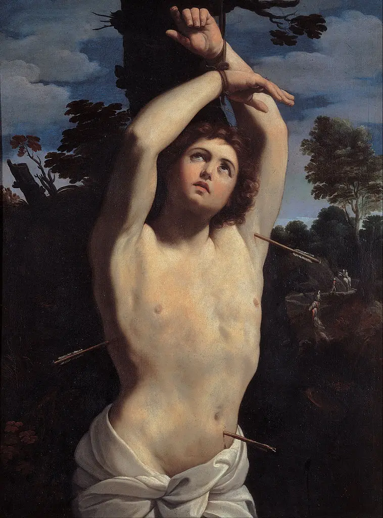 

wholesale painting # HOME Church Christianity Religious ART Guido Reni - Saint Sebastian PRINT PAINTING ON CANVAS