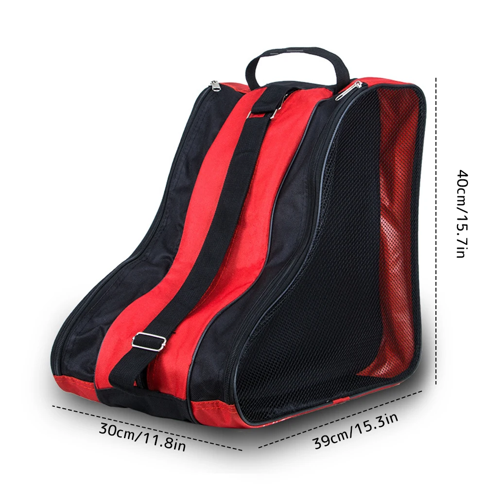

Kids Roller Skate Bag Children Ice Skate Bag Triangle Inline Skate Bag Oxford Cloth Skate Shoes Carry Case Waterproof Skate Tote