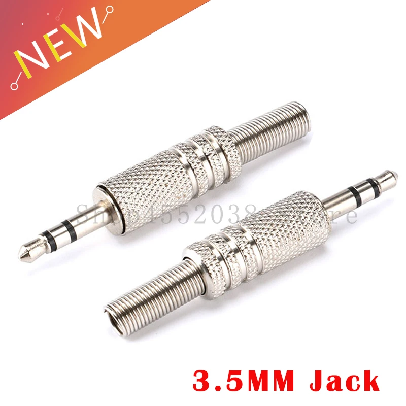 Замена 3 5 мм 2 полюс Мужской ремонт наушников аудио разъем пайки для большинства
