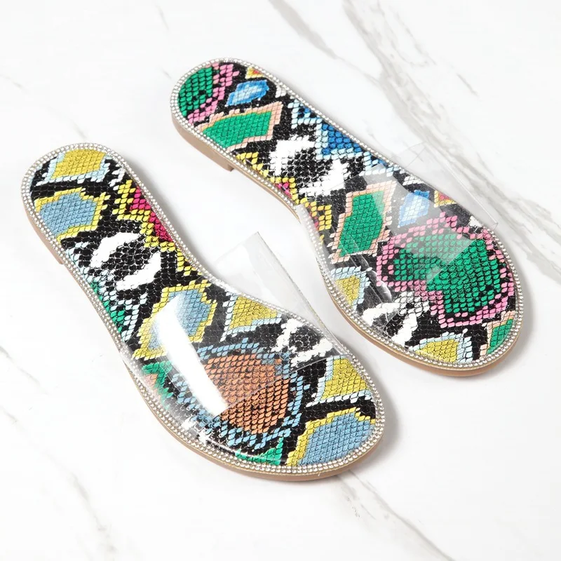 

Shoes Woman's Slippers Slides Jelly Flip Flops Female Tap Fashion 2021 Summer Glitter Hawaiian Luxury Soft Flat Beach Crystal Ap