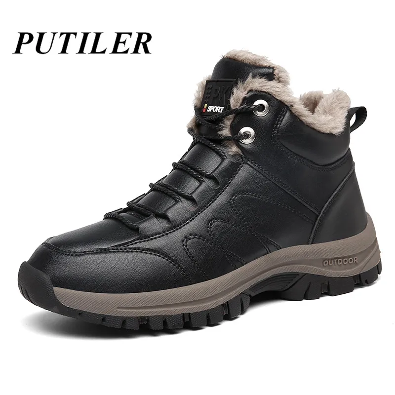 Зимние теплые плюшевые зимние ботинки Высококачественные водонепроницаемые