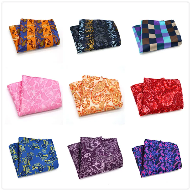 Мужской носовой платок Пейсли геометрический 100% Шелковый Карманный для мужчин