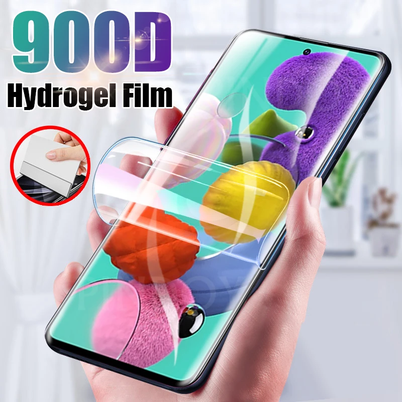

900D Full Cover Hydrogel Film Screen Protector For Samsung Galaxy A51 A71 A50 A70 A10 A20 A30 A40 A60 A80 A90 M10 M20 Not Glass