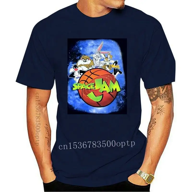 

Space Jam T-Shirt Vintage Look MenS L Summer Tee Shirt New Fashion Design For Men Women