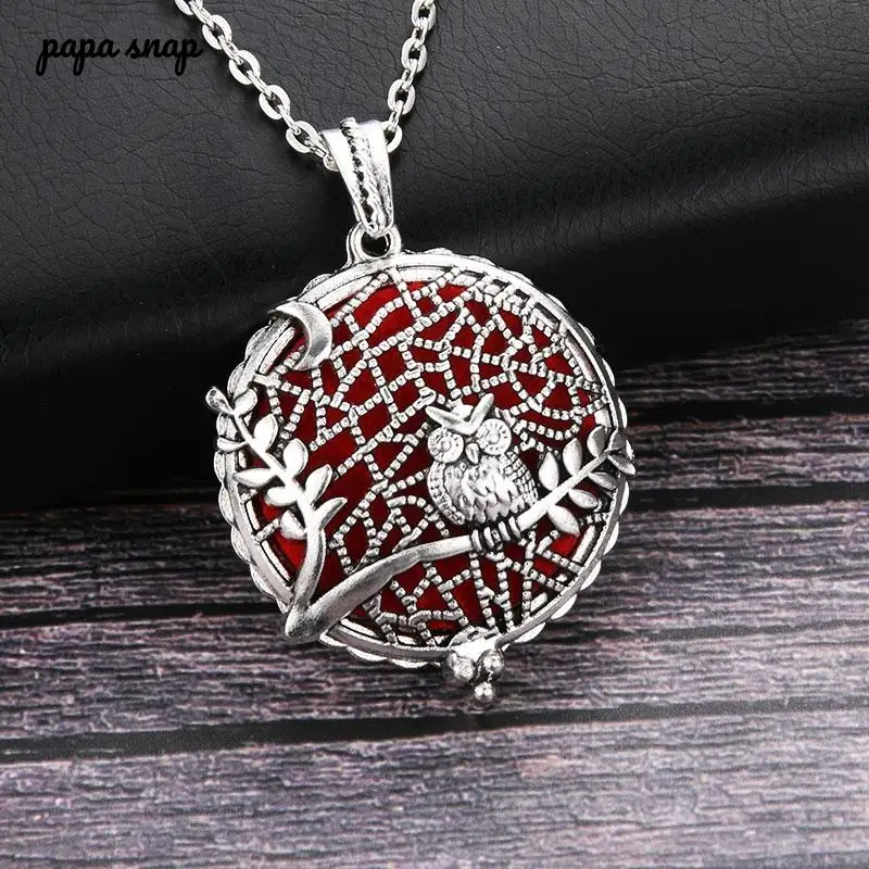 1 шт. Сова винтажная ароматерапия искусственная диффузор ожерелье медальон кулон